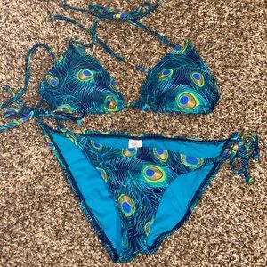 Peacock bikini set